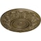 Ekena Millwork Whitman Ceiling Medallion (For Canopies up to 3 3/4"), Hand-Painted Mississippi Mud, 13"OD x 1 3/8"P CM13WHMMF - alternate 2